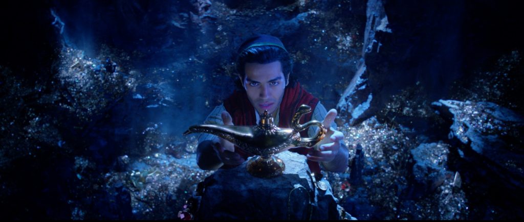 Mena Massoud as Aladdin in Disney's Aladdin.