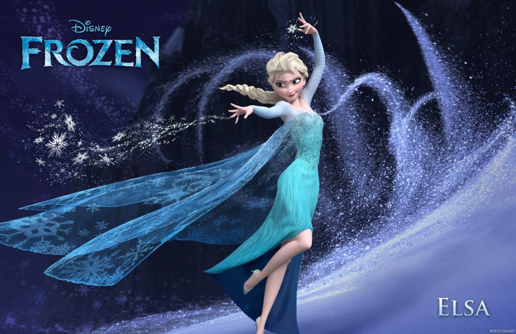 Elsa in Disney's Frozen.