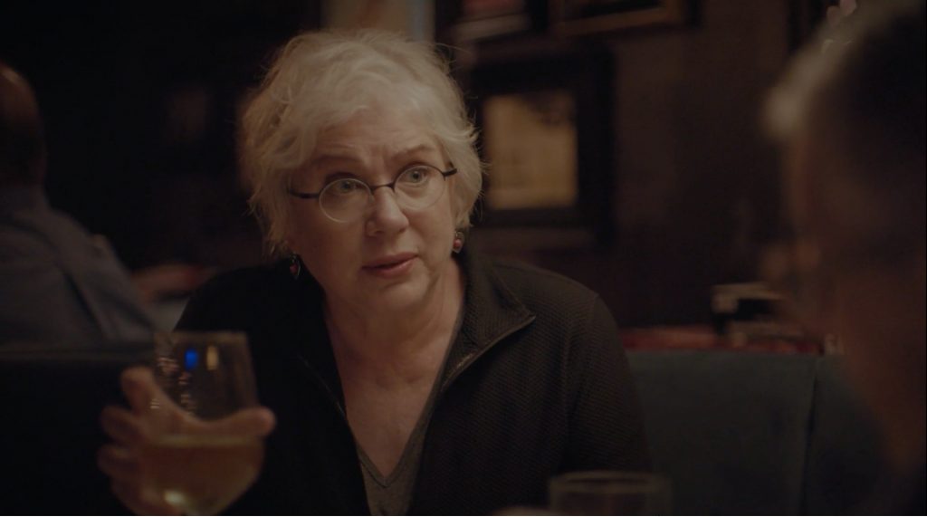 Julia Sweeney appears in Work in Progress by Abby McEnany and Tim Mason, an official selection of the Indie Episodic program at the 2019 Sundance Film Festival.