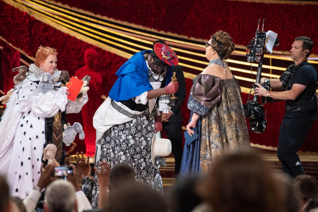 Melissa McCarthy and Brian Tyree Henry present the Oscar for achievement in costume design to Ruth Carter during the live ABC Telecast of The 91st Oscars at the Dolby Theatre in Hollywood, CA on Sunday, February 24, 2019.