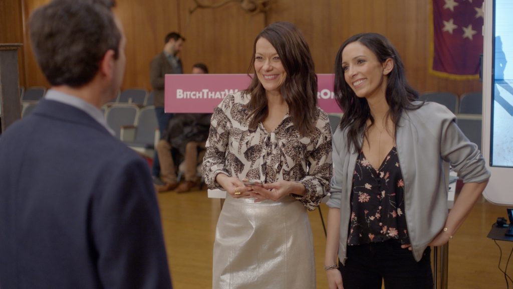 Brad Morris, Maribeth Monroe and Danielle Uhlarik appear in Bootstrapped by Danielle Uhlarik, an official selection of the Indie Episodic program at the 2019 Sundance Film Festival.