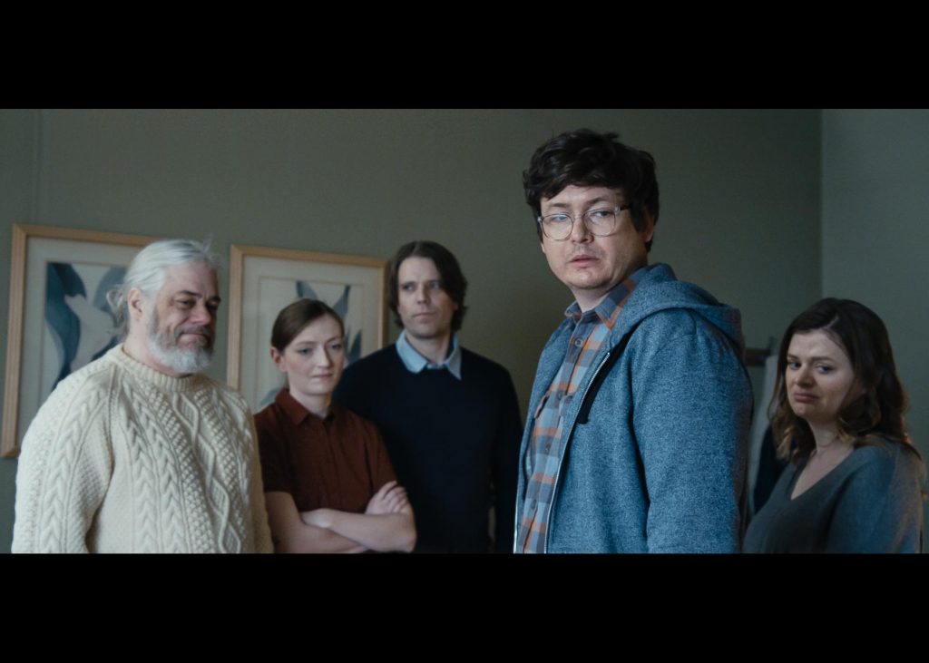 John Ennis (Dale), Anna Seregina (Chrissy), Kiel Kennedy (Tyler), Allan McLeod (Jason), and Elaine Carroll (Natalie) in Milton