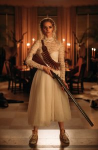 Samara Weaving in the film Ready or Not.