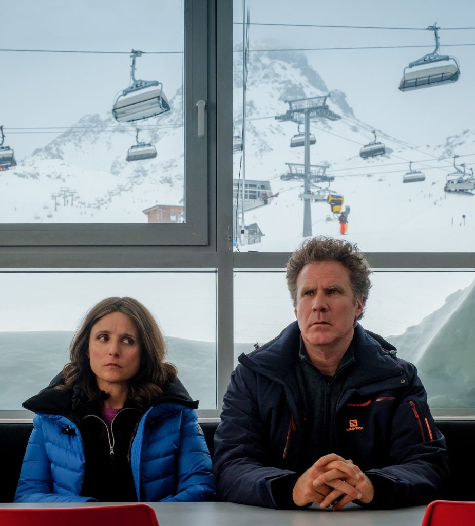 Julia Louis-Dreyfus and Will Ferrell in the film Downhill.