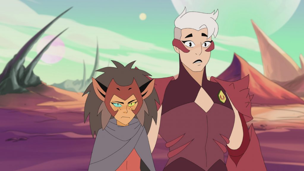 Catra and Scorpia in She-Ra and the Princesses of Power.