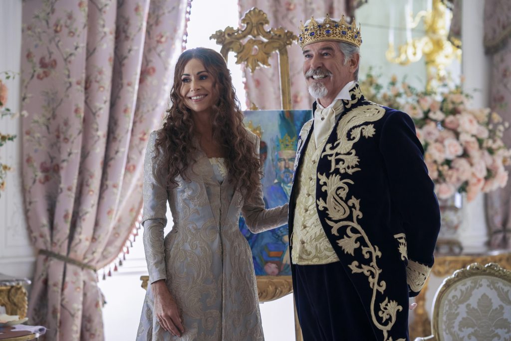 Minnie Driver and Pierce Brosnan star in Cinderella.