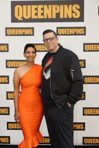 Queenpins writers/directors Gita Pullapilly and Aron Gaudet