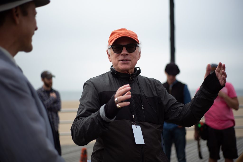 Barry Levinson on the set of The Survivor