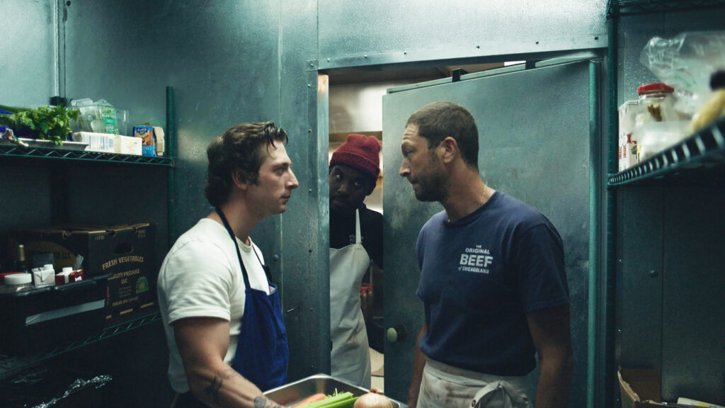 Jeremy Allen White, Lionel Boyce, and Ebon Moss-Bachrach in The Bear