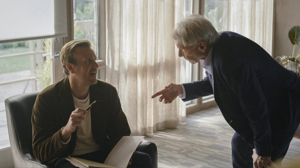 Jason Segel and Harrison Ford in Shrinking