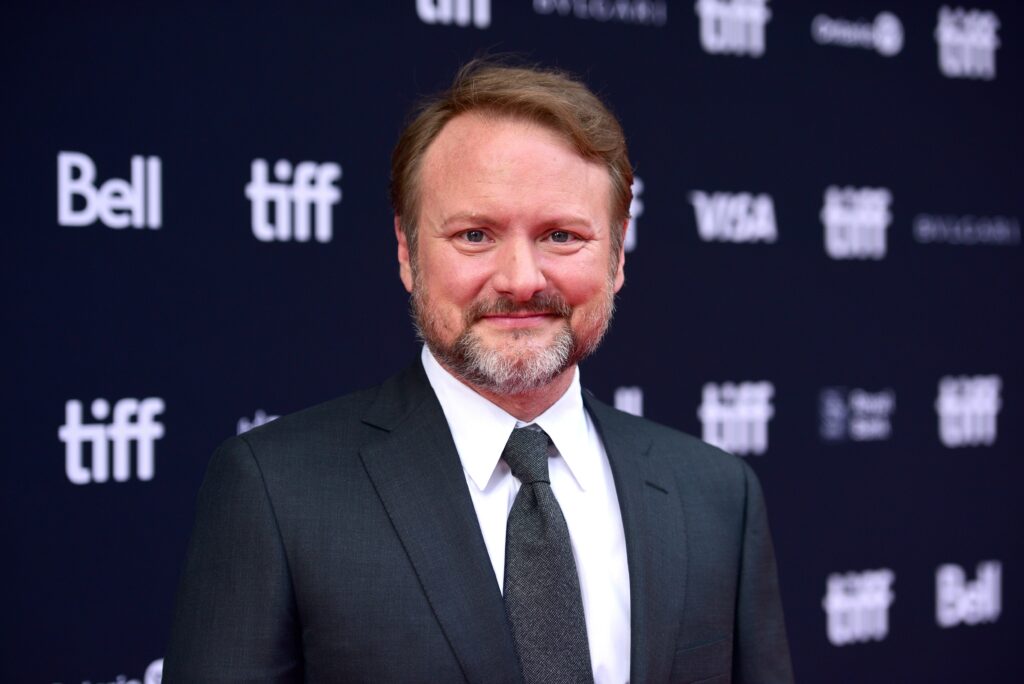 Rian Johnson attends the Glass Onion premiere at TIFF.