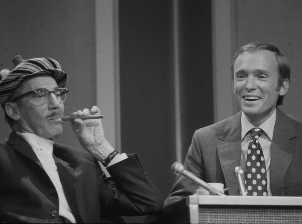 Groucho Marx and Dick Cavett in Groucho and Cavett.