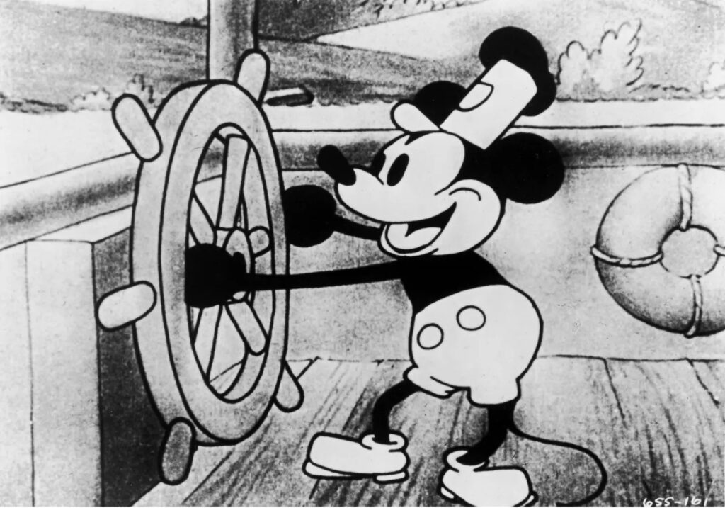 Mickey Mouse in Steamboat Willie