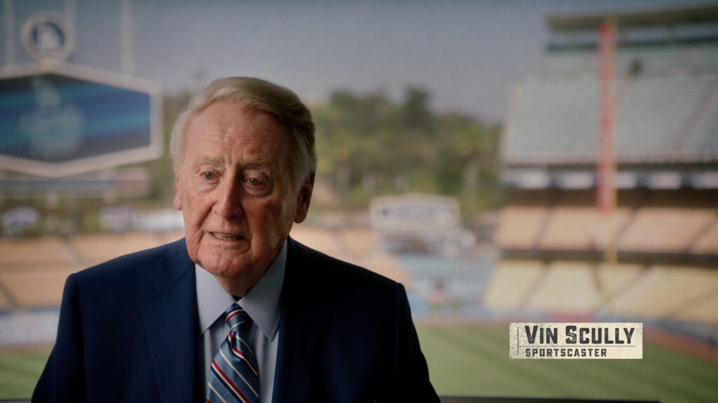 Vin Scully in It Ain't Over.