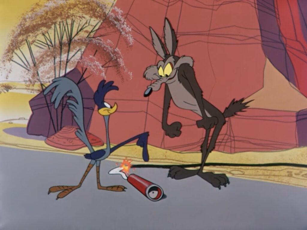 The Road Runner and Wile E. Coyote in Hip Hip-Hurry!