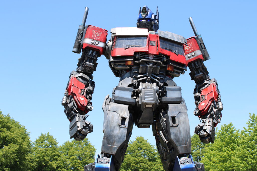 Optimus Prime, one of three Transformers at Navy Pier in Chicago.