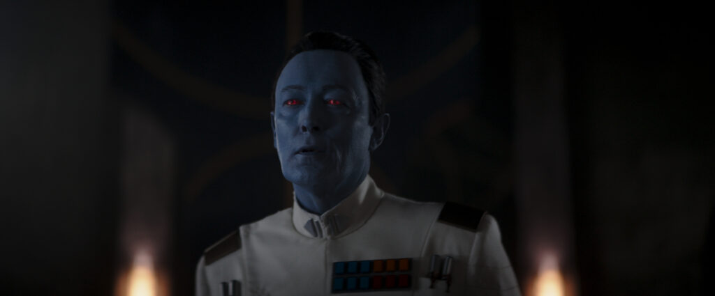 Grand Admiral Thrawn (Lars Mikkelsen) in STAR WARS: AHSOKA, exclusively on Disney+.