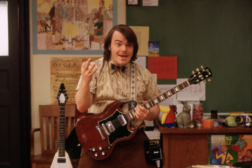 Jack Black in School of Rock.