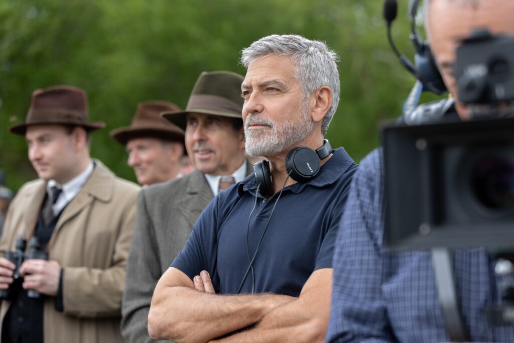 Director George Clooney on the set of his filmTHE BOYS IN THE BOAT, An Amazon MGM Studios film.