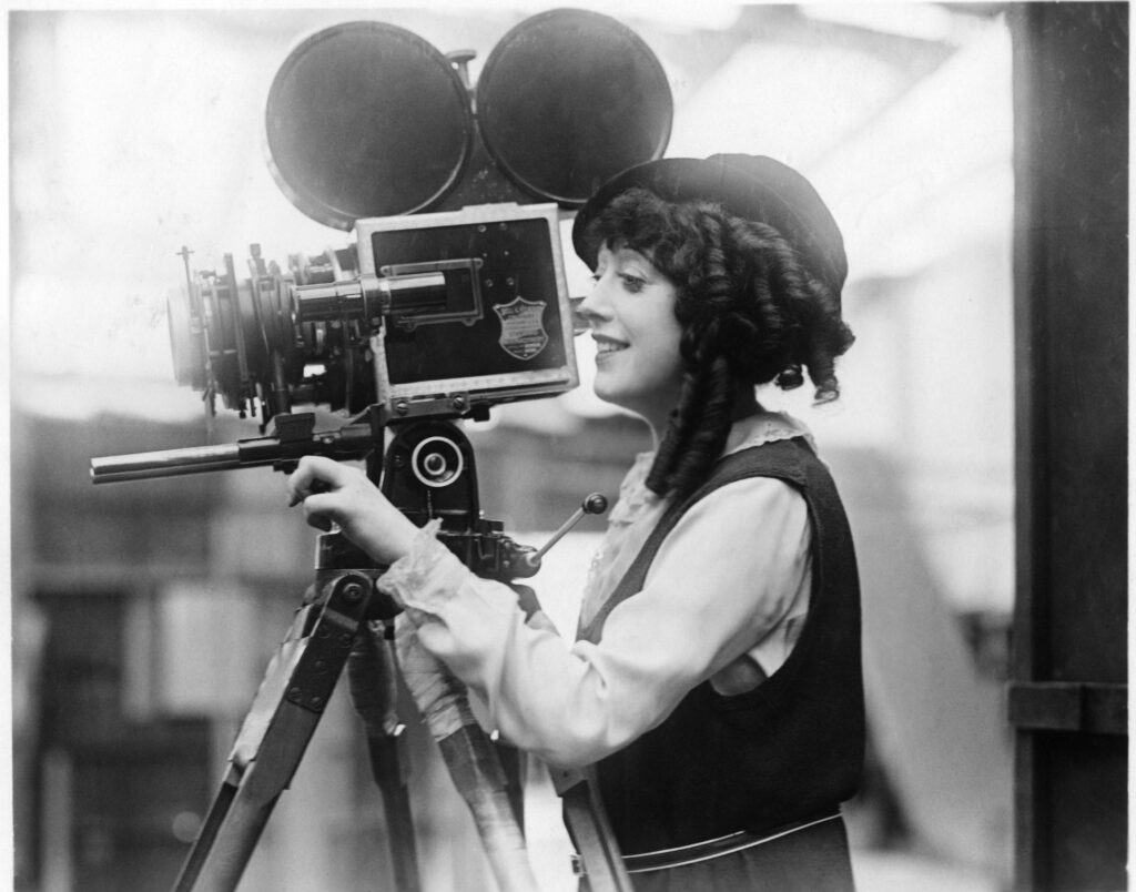 Mabel Normand 1916 behind the camera.