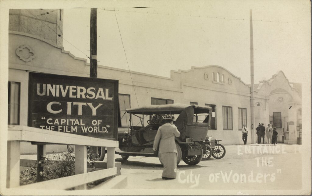 Universal City. Entrance to the "City of Wonders." ca. 1915 copy.