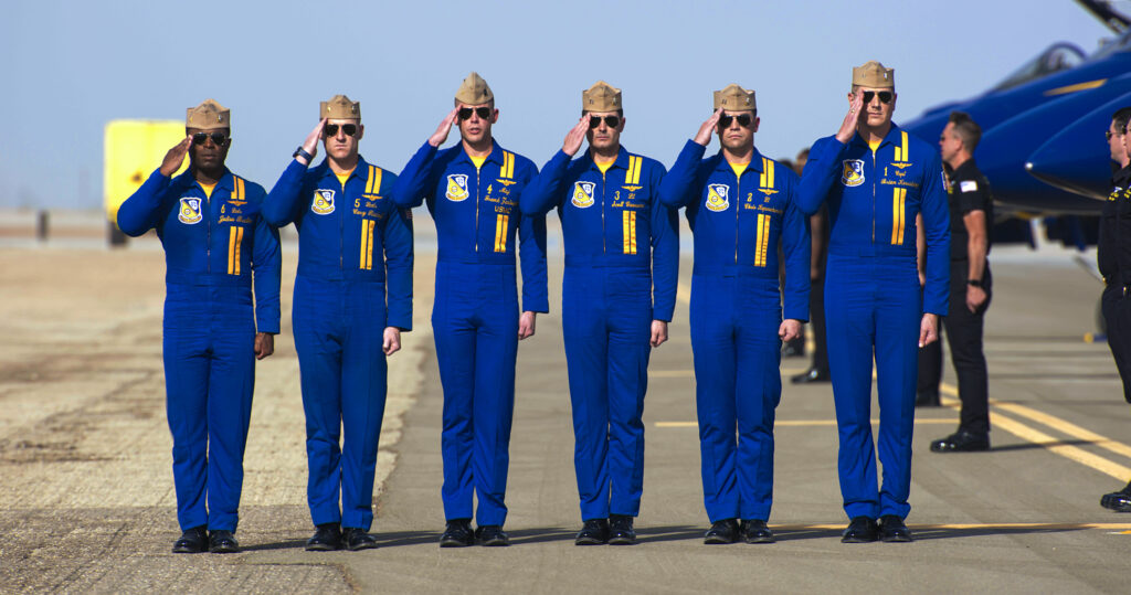 The Blue Angels during the 2022 season.