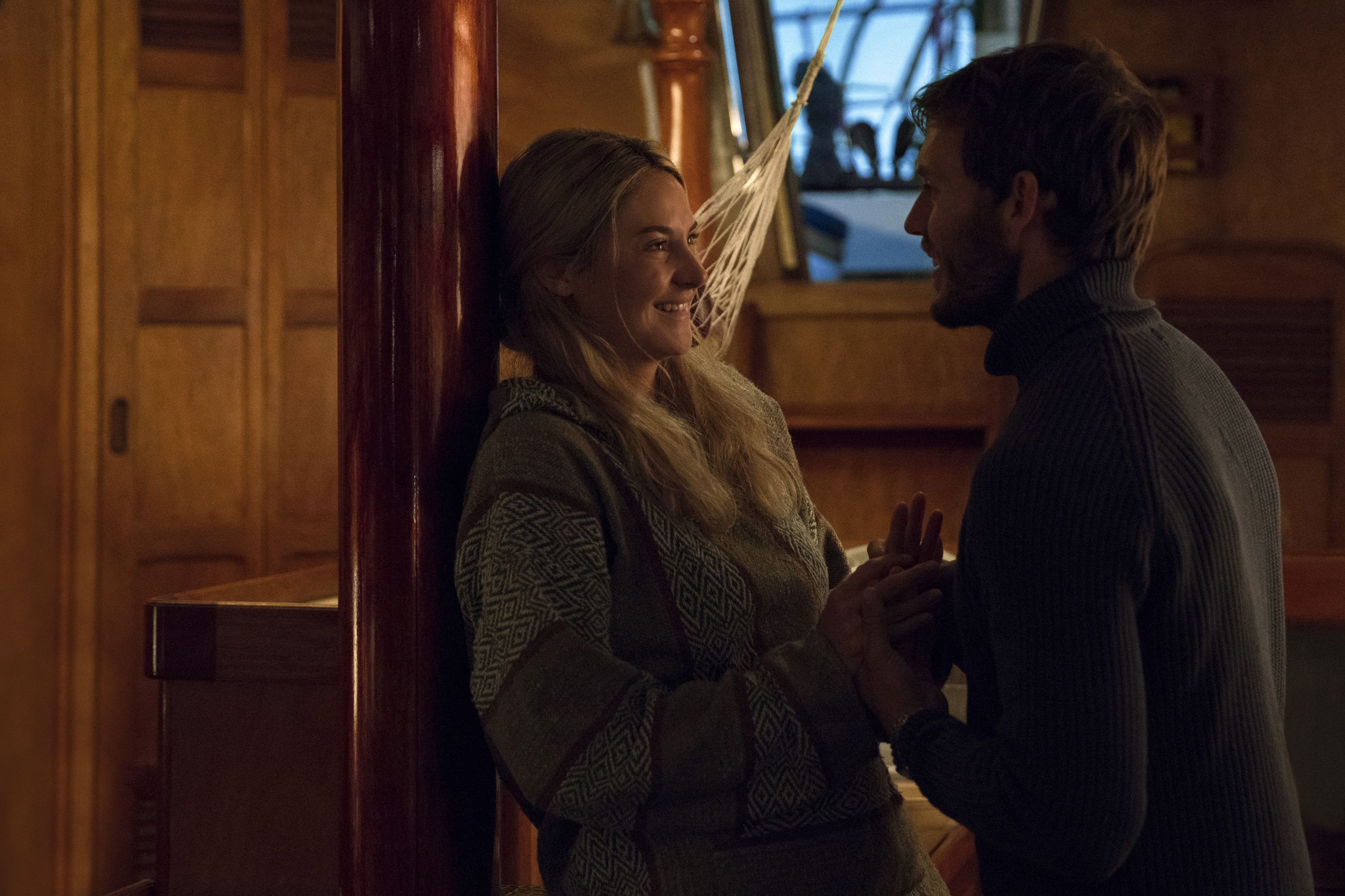 Shailene Woodley and Sam Claflin star in ADRIFT.