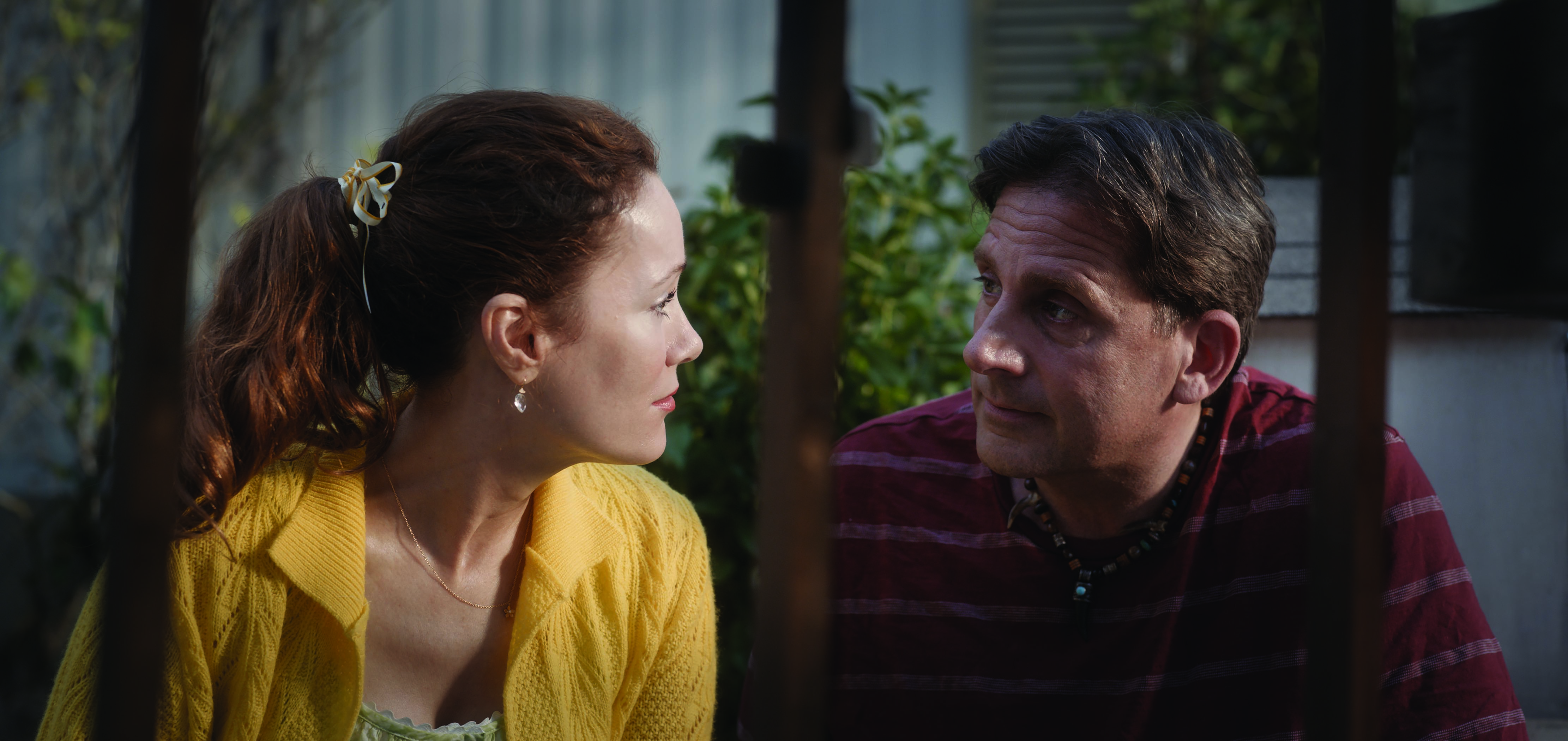 In "Welcome to Marwen," directed by Robert Zemeckis, Leslie Mann plays Nicol, the new neighbor of artist Mark Hogancamp, played by Steve Carell.