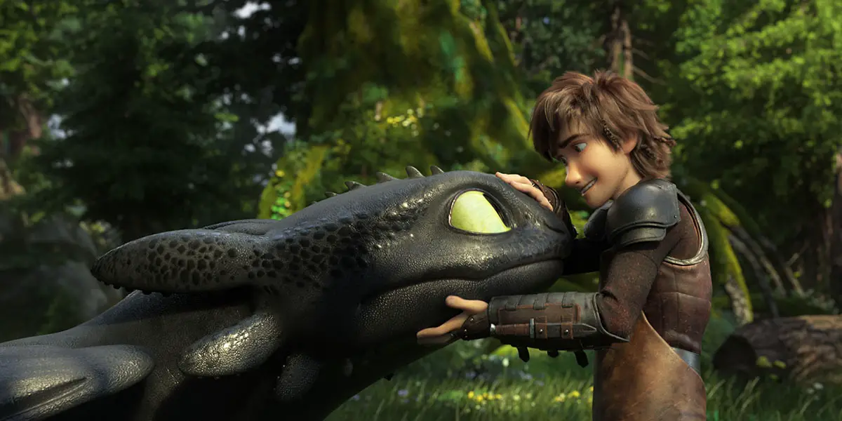 Toothless and Hiccup (Jay Baruchel) in How to Train Your Dragon: The Hidden World