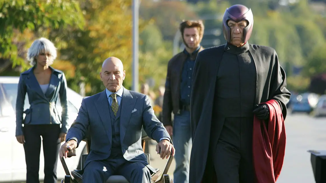 Halle Berry, Patrick Stewart, Ian McKellen, and Hugh Jackman in 20th Century Fox's X-Men: The Last Stand.