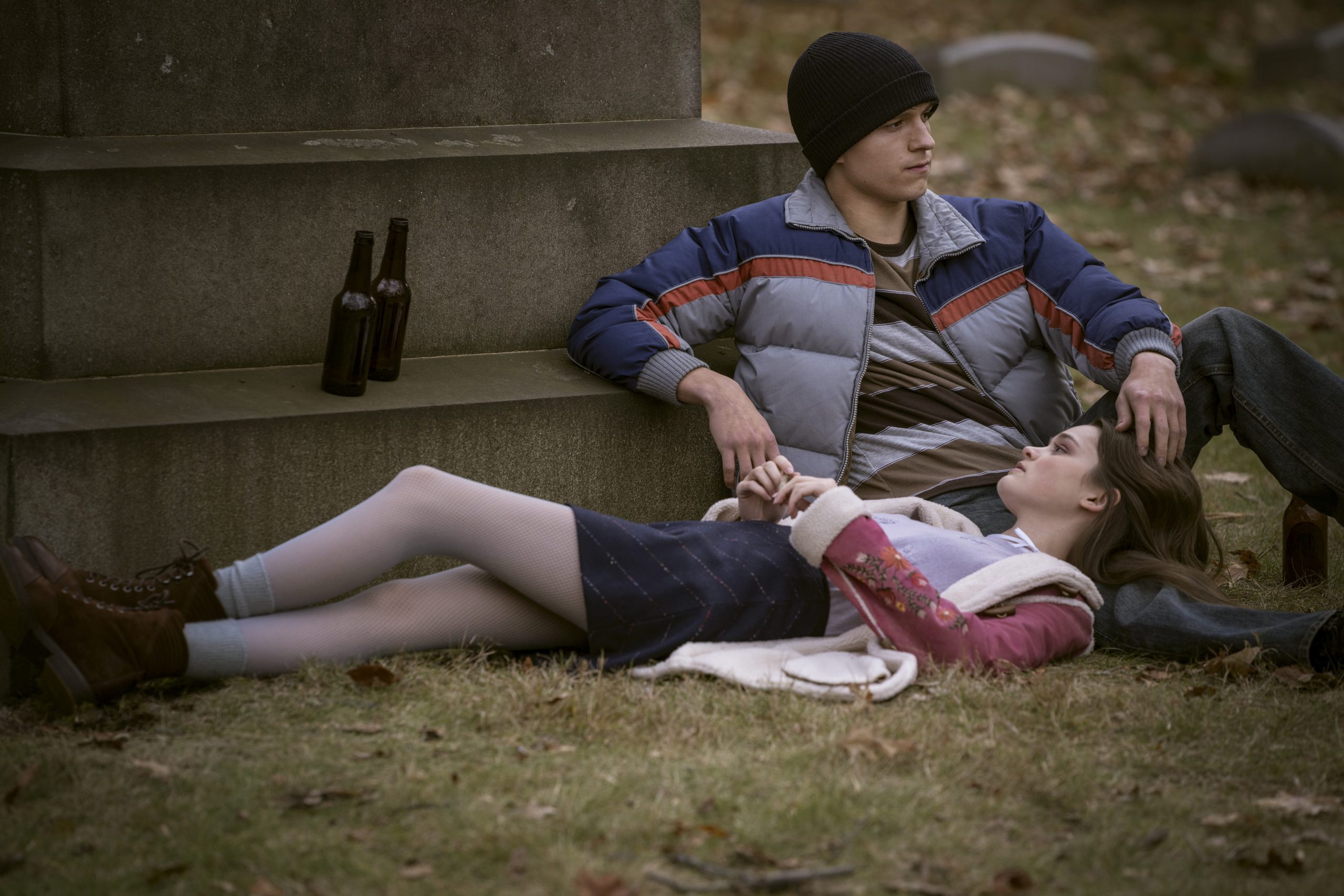 Tom Holland and Ciara Bravo in Cherry