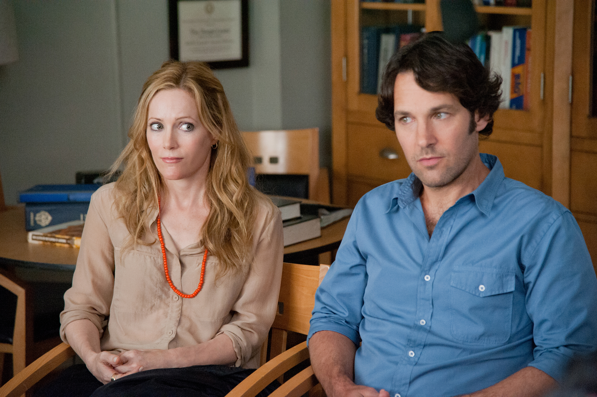 Leslie Mann and Paul Rudd in This is 40.
