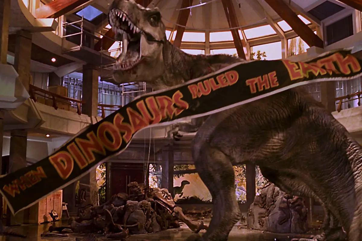 T-Rex in Jurassic Park