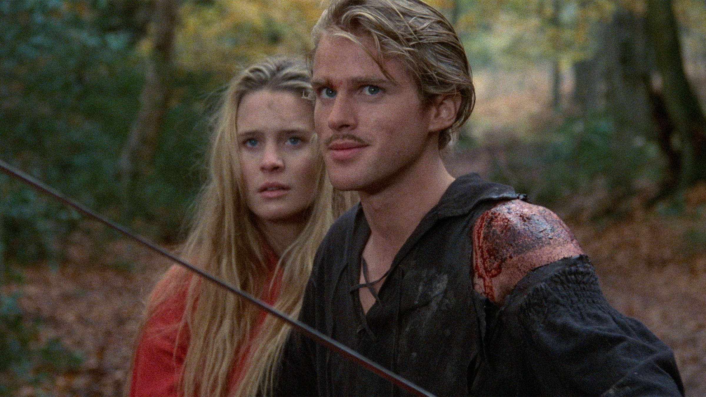 L-R: Robin Wright and Cary Elwes in The Princess Bride.