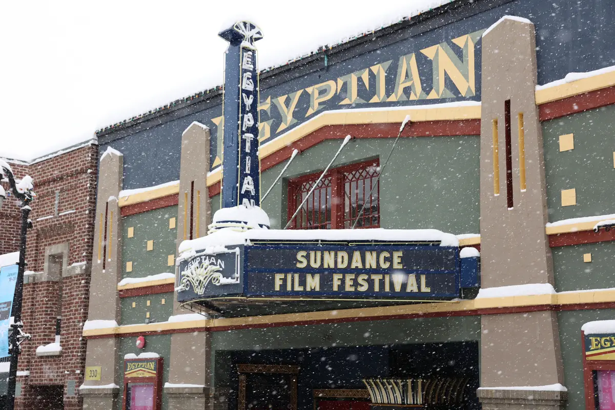 A view of the Egyptian Theatre during the 2023 Sundance Film Festival.