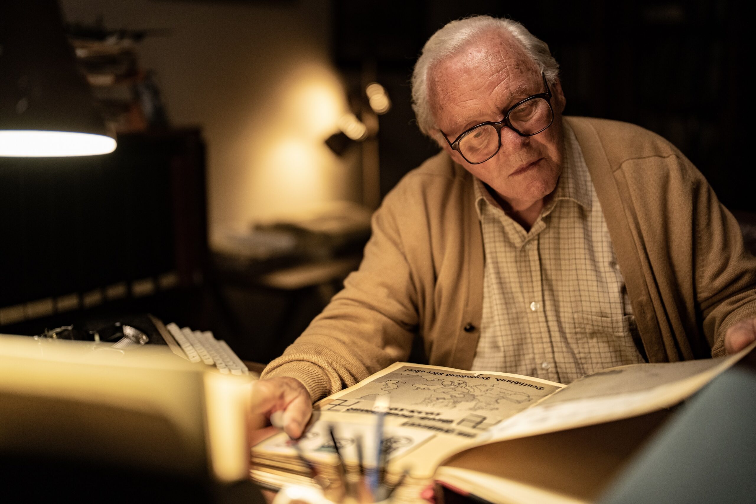 Anthony Hopkins as Nicholas Winton in ONE LIFE.