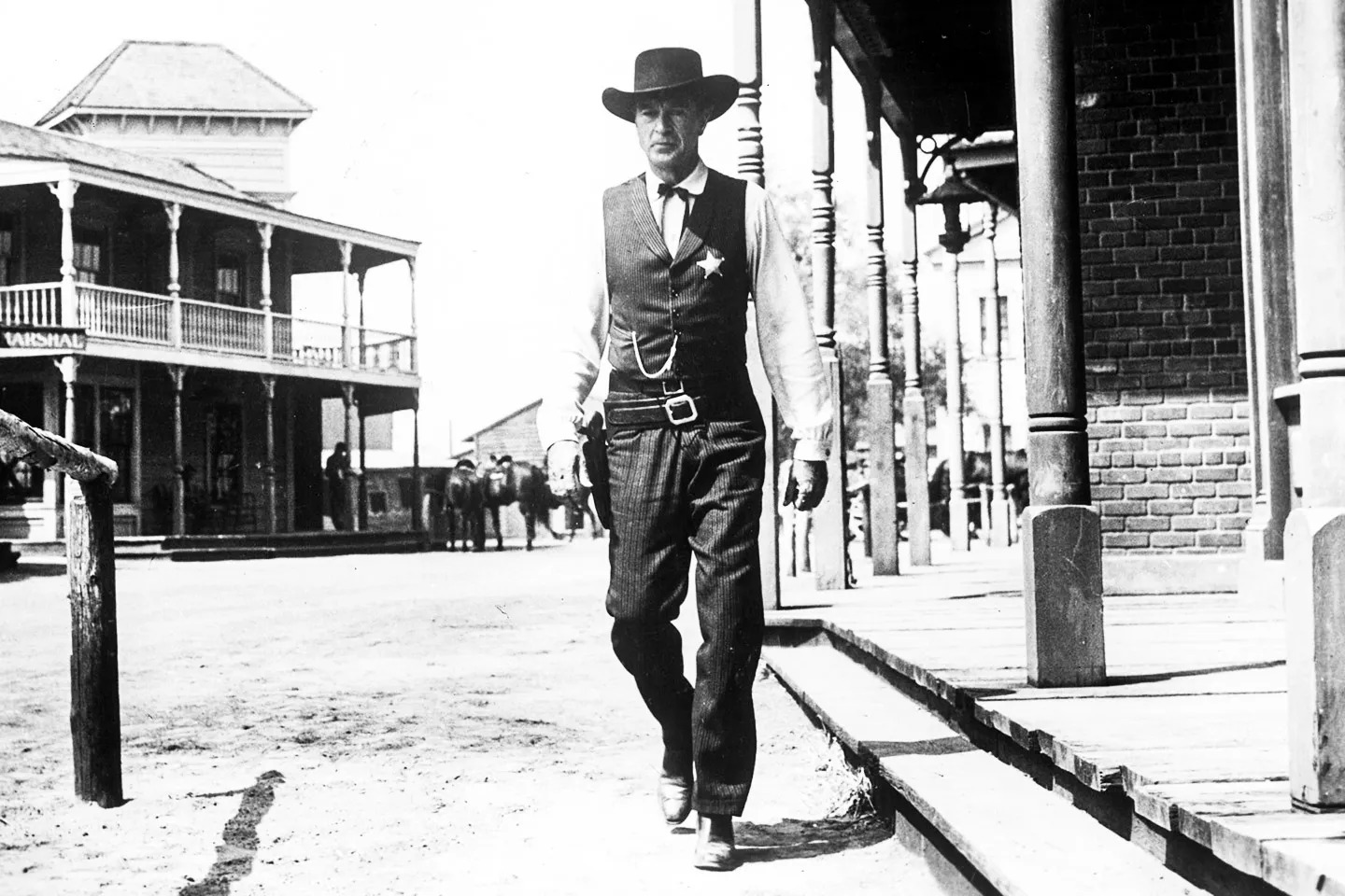 Gary Cooper in High Noon.