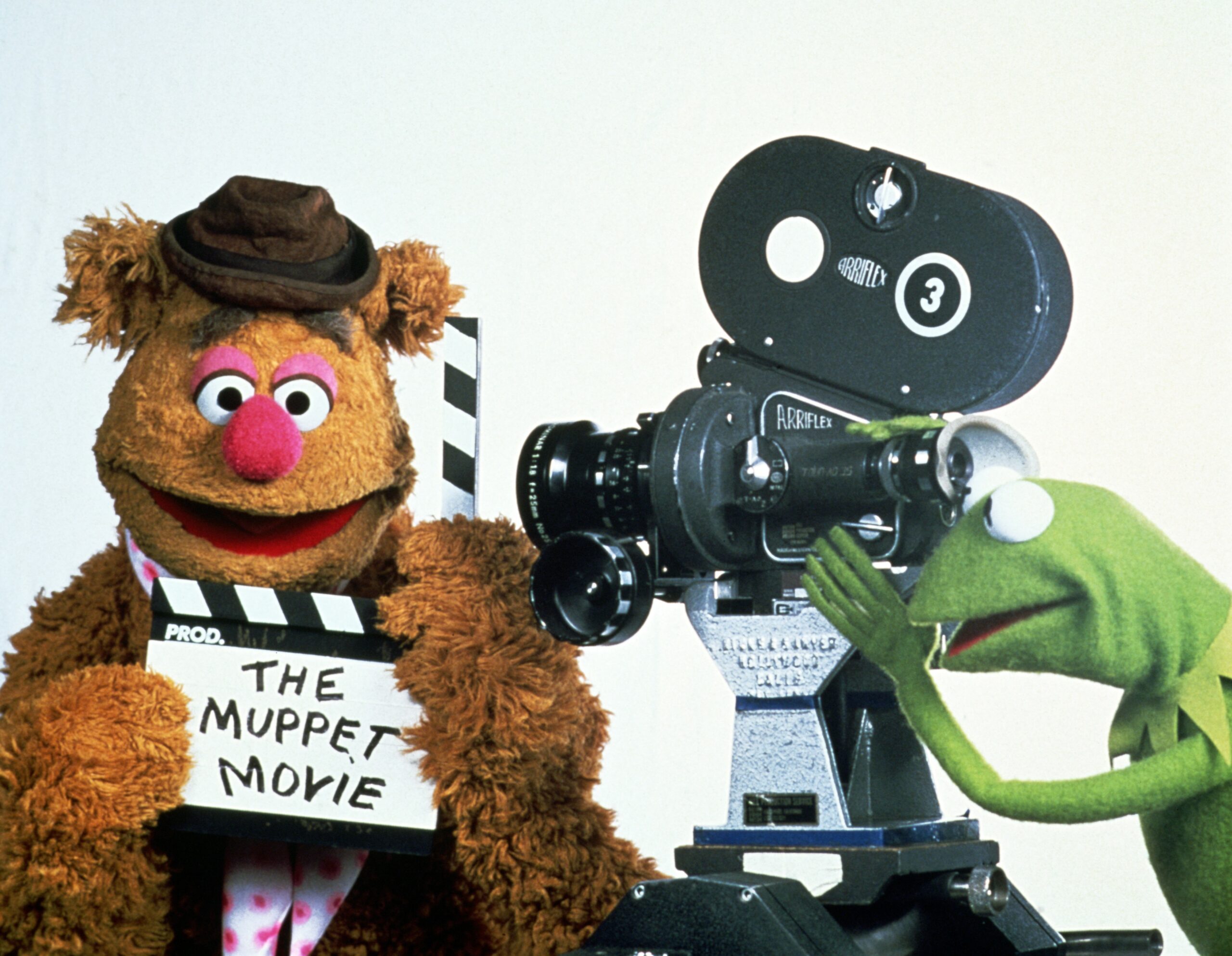 Fozzie Bear and Kermit the Frog in the Muppet Movie.