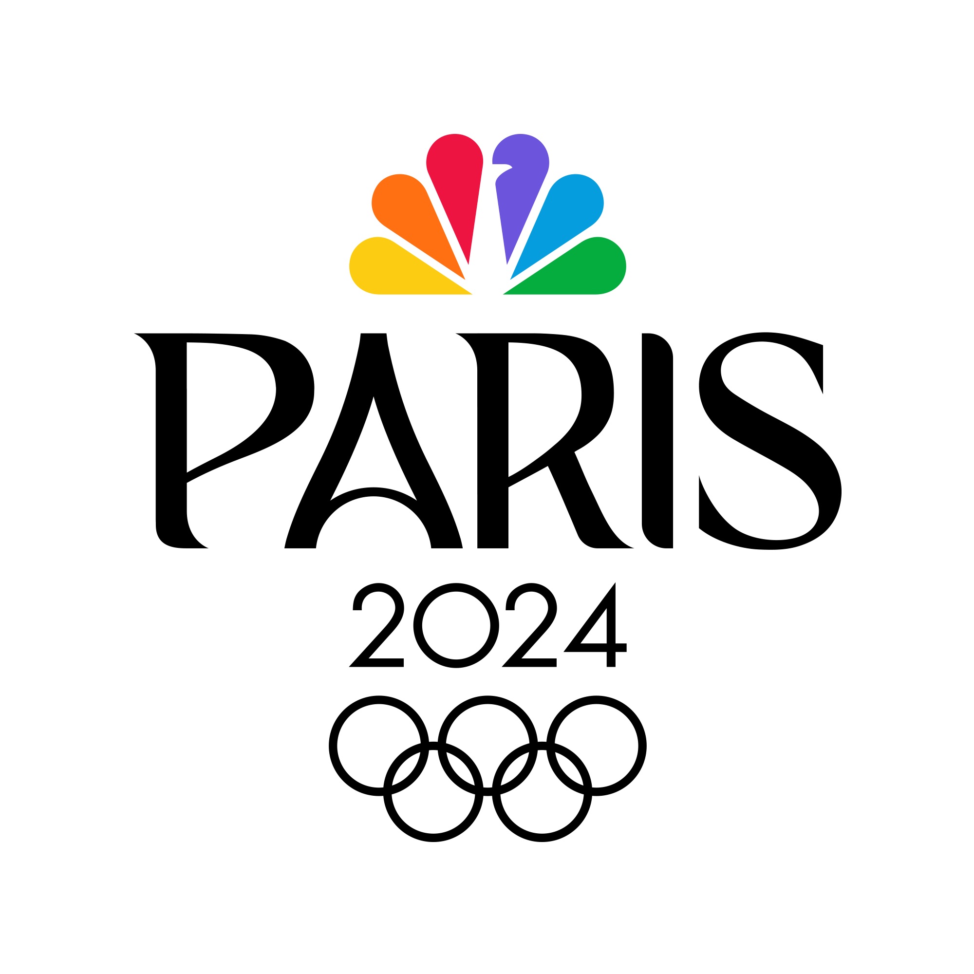 NBC Paris 2024 Olympics key artwork.