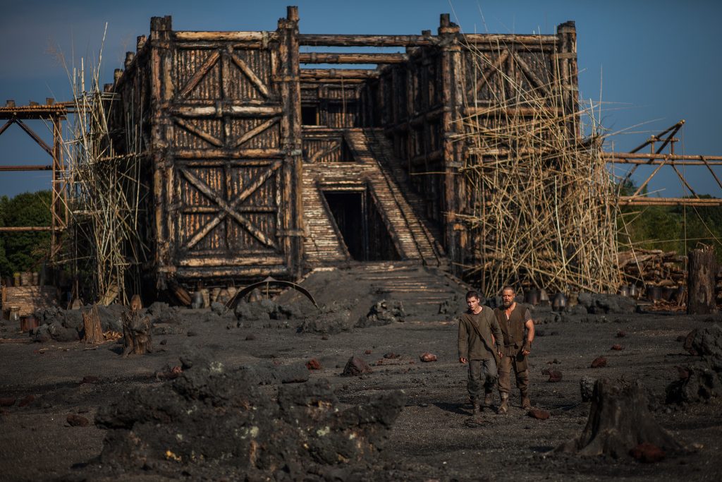 (Left to right) Logan Lerman is Ham and Russell Crowe is Noah in NOAH, from Paramount Pictures and Regency Enterprises.