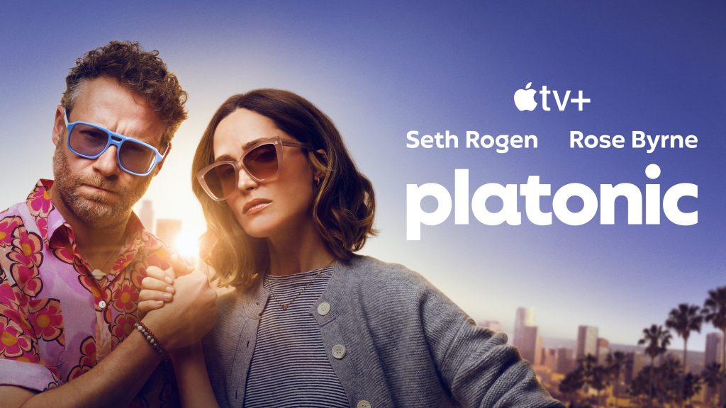 Seth Rogen and Rose Byrne in "Platonic," premiering August 6, 2025 on Apple TV+.