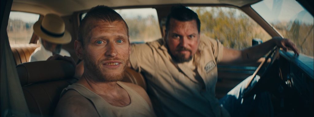 L-R: Larry (Nicholas Logan) and Gary (Michael Mosley) in Neo-Dome.