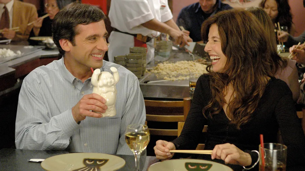 Steve Carell and Catherine Keener in The 40-Year-Old Virgin.