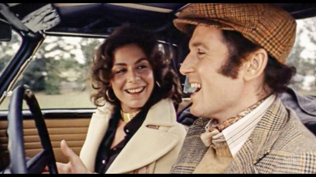 L-R: Jeannie Berlin and Charles Grodin in The Heartbreak Kid.