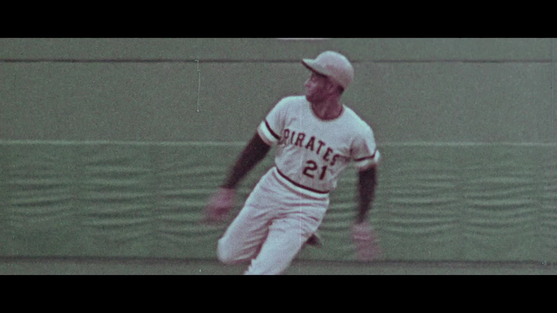 Roberto Clemente in a still from Clemente.