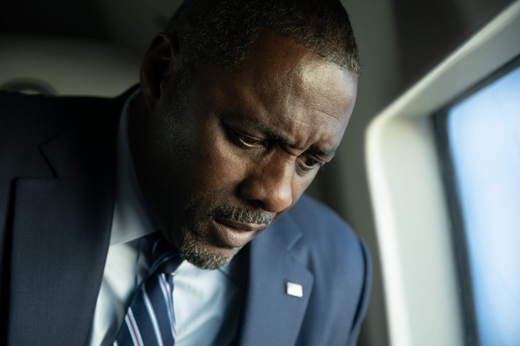 Idris Elba as POTUS in A House of Dynamite.