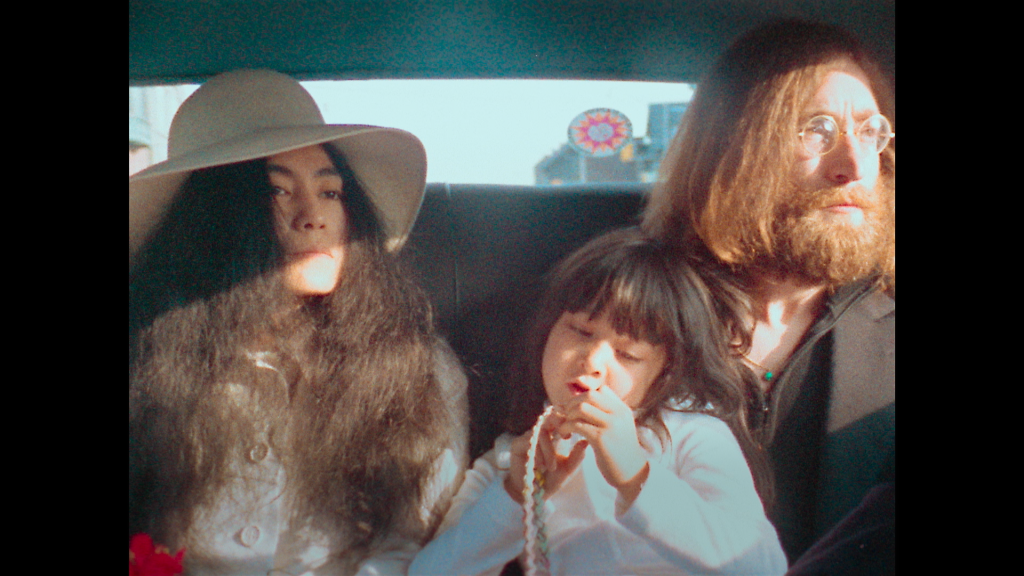 Yoko Ono and John Lennon in ONE TO ONE: JOHN & YOKO, a Magnolia Pictures release.