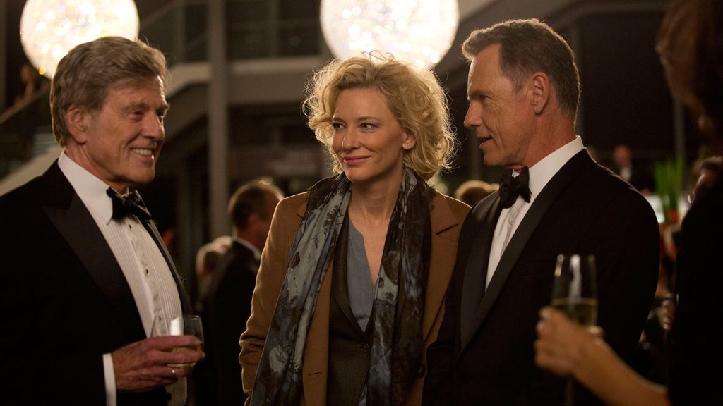 Robert Redford, Cate Blanchett, and Bruce Greenwood in Truth.