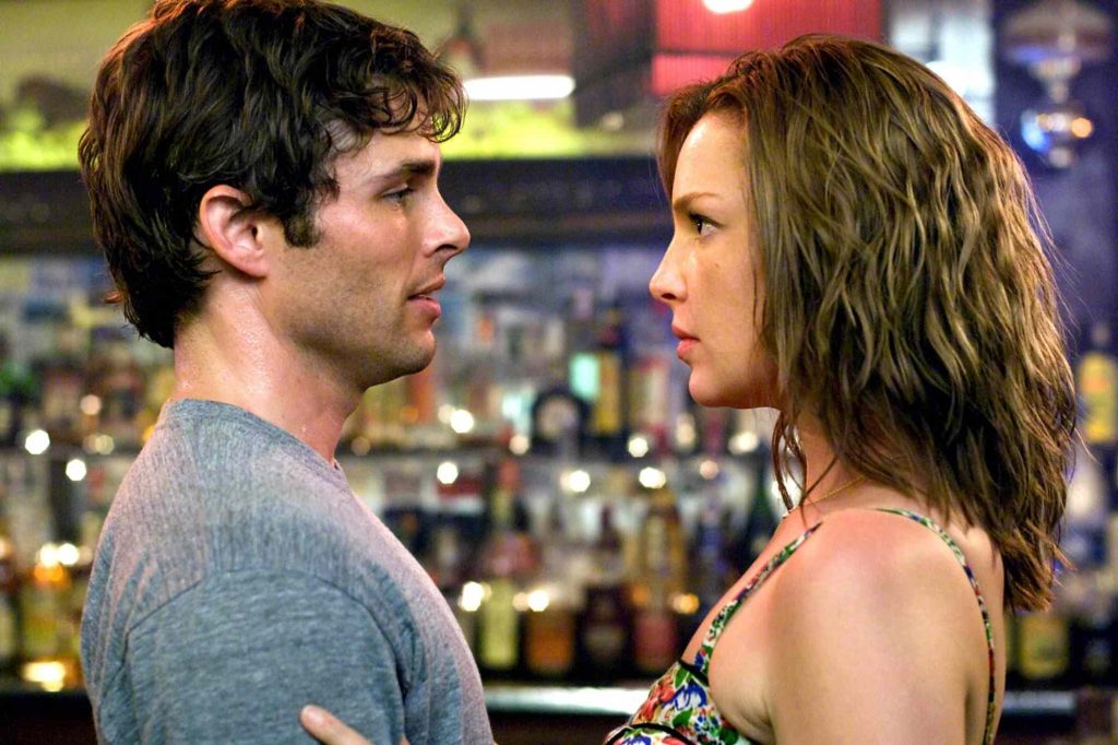James Marsden and Katherine Heigl in 27 Dresses.