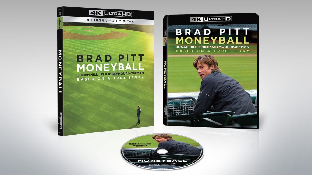 Moneyball 4K UHD outer sleeve and case.